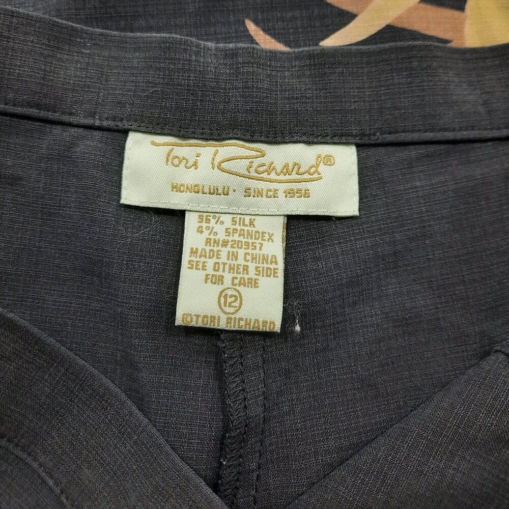 Vtg 90s silk wide leg pants set - Tori Richard brand - Picture 13 of 16